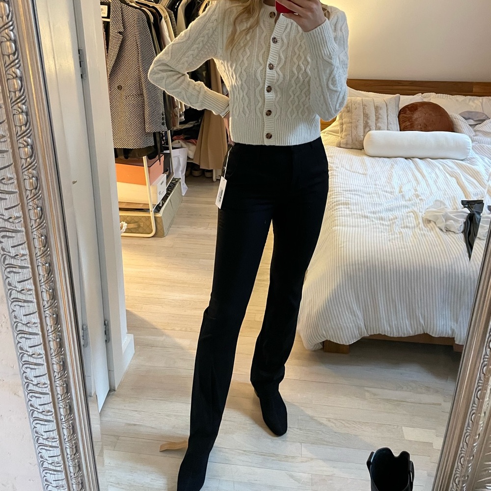 NWT Reformation black trousers